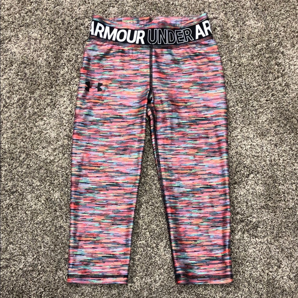 Under Armour Kids' Multicolor Capri Leggings Size YMD